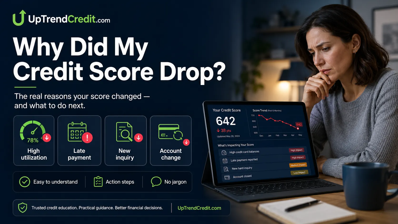 Why did my credit score drop — the real reasons and what to do next