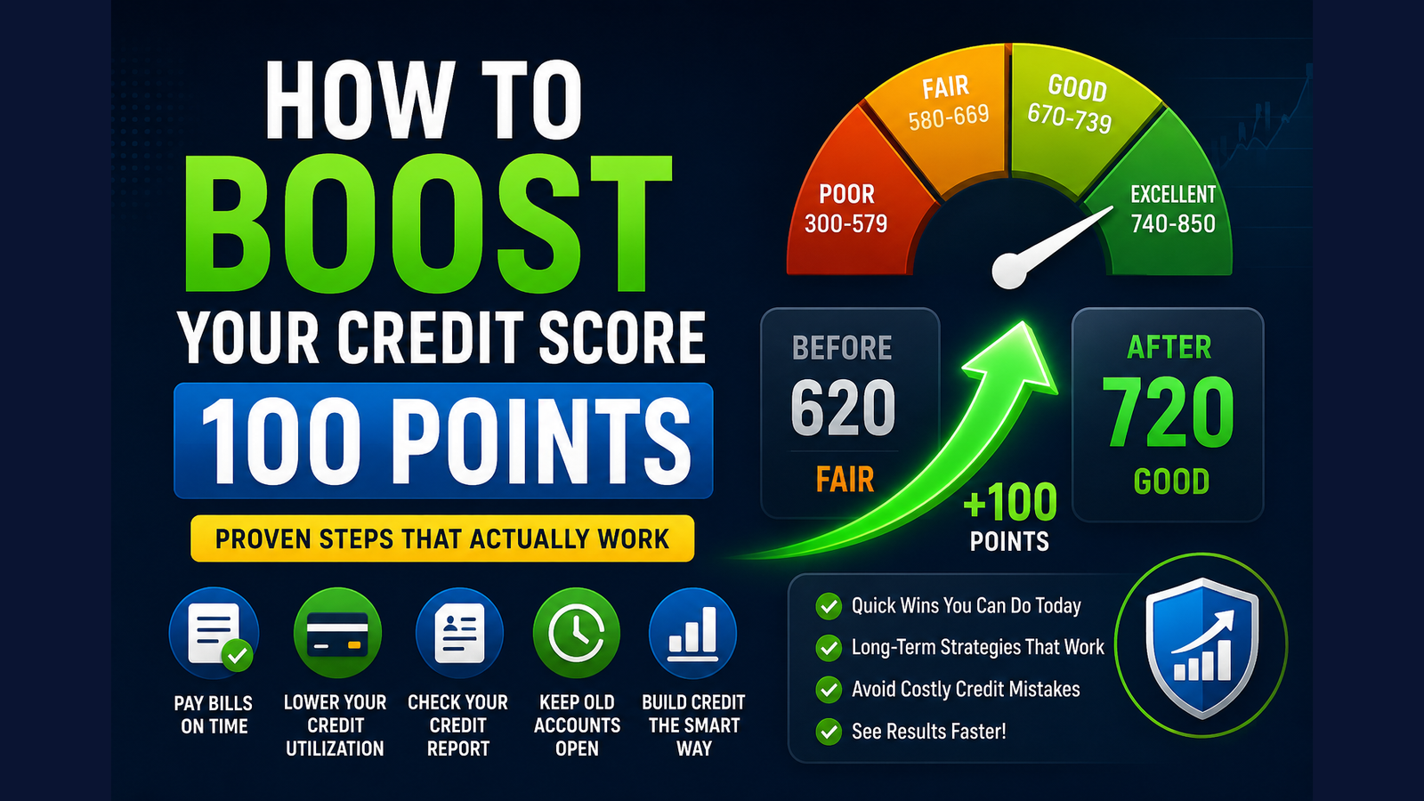How to boost your credit score 100 points — proven steps that actually work